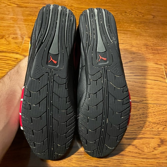 Boys US 6 black and red Ferrari sneakers MESSAGE ME FOR MATCHING POLO - Picture 4 of 6